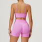 Seamless High-waisted Yoga Bra + Shorts 2 Pieces Set