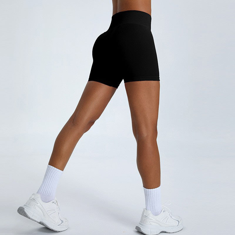 Seamless quick-drying fitness butt shorts