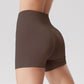 Seamless High-waisted Running Shorts