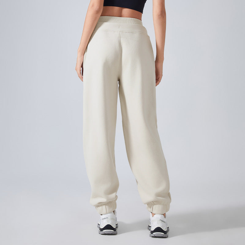 Autumn and winter velvet warm leg-fitting casual sweatpants