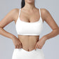 Ultra-Soft Cross Back Thin Straps Sports Bra