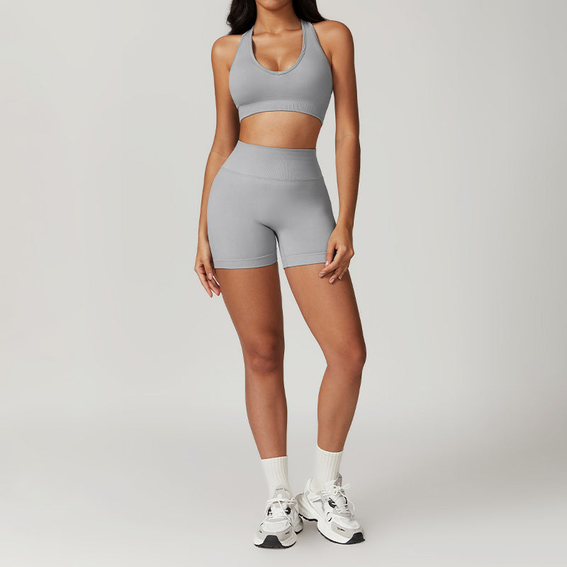 Seamless bra & skinny shorts sports yoga sets