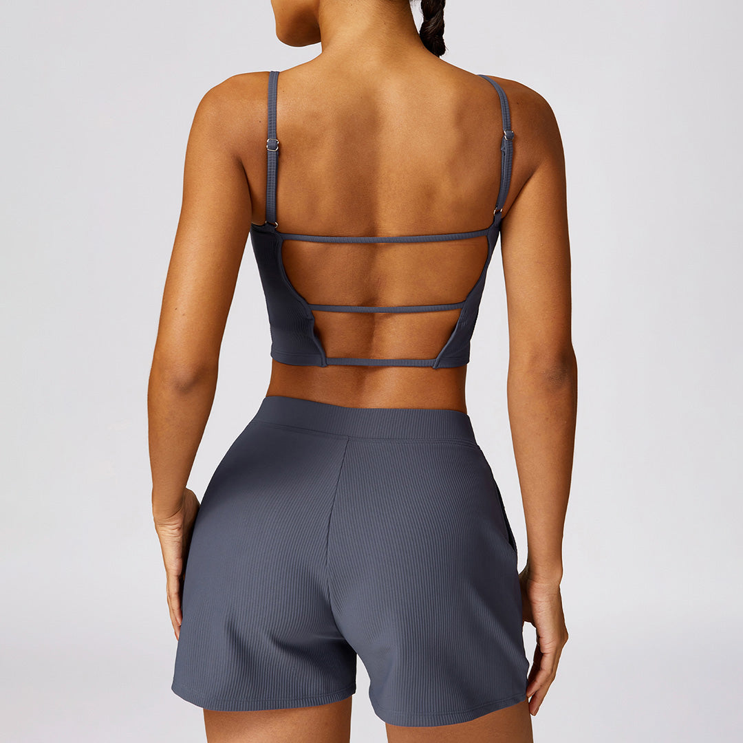 Spring quick-drying tank tops & shorts sport sets