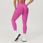 Seamless High Waist Ripped Hole Sports Leggings