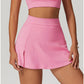 Ultra-soft Breathable High Waist Slit Sports Mini Skirts