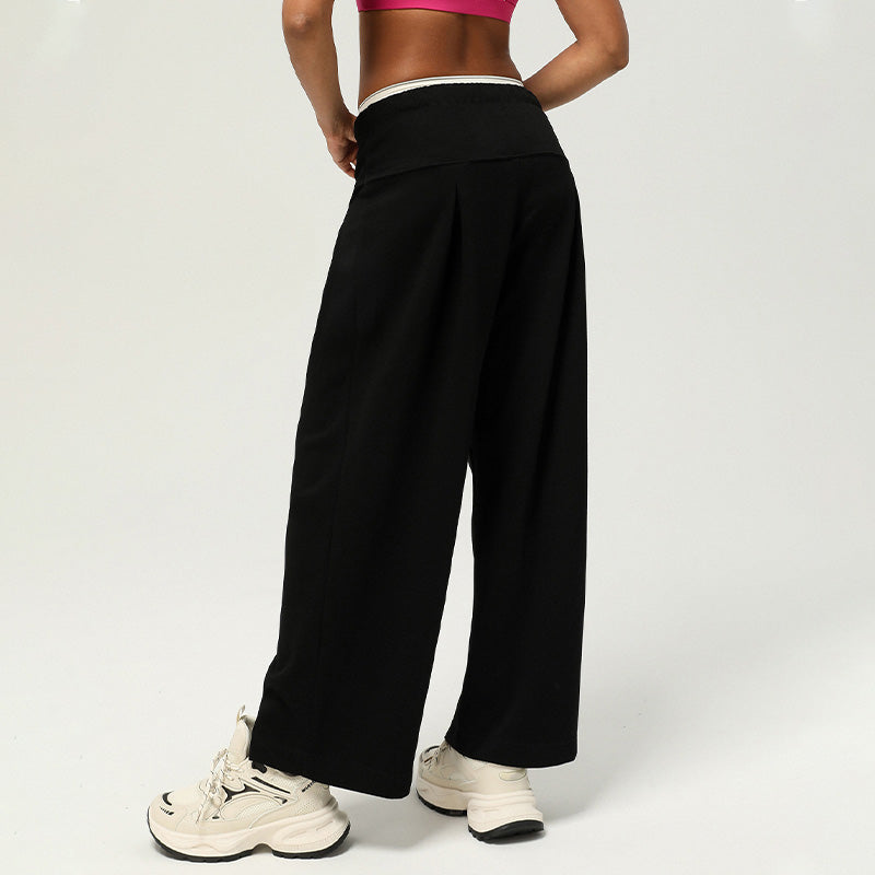 High waist drawstring athleisure Pants