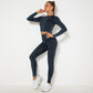 Seamless washable long-sleeved fitness set