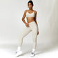 Triangle cup sports bra & sports leggings 2-piece set