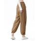 High-waisted loose-fitting sports jogging pants