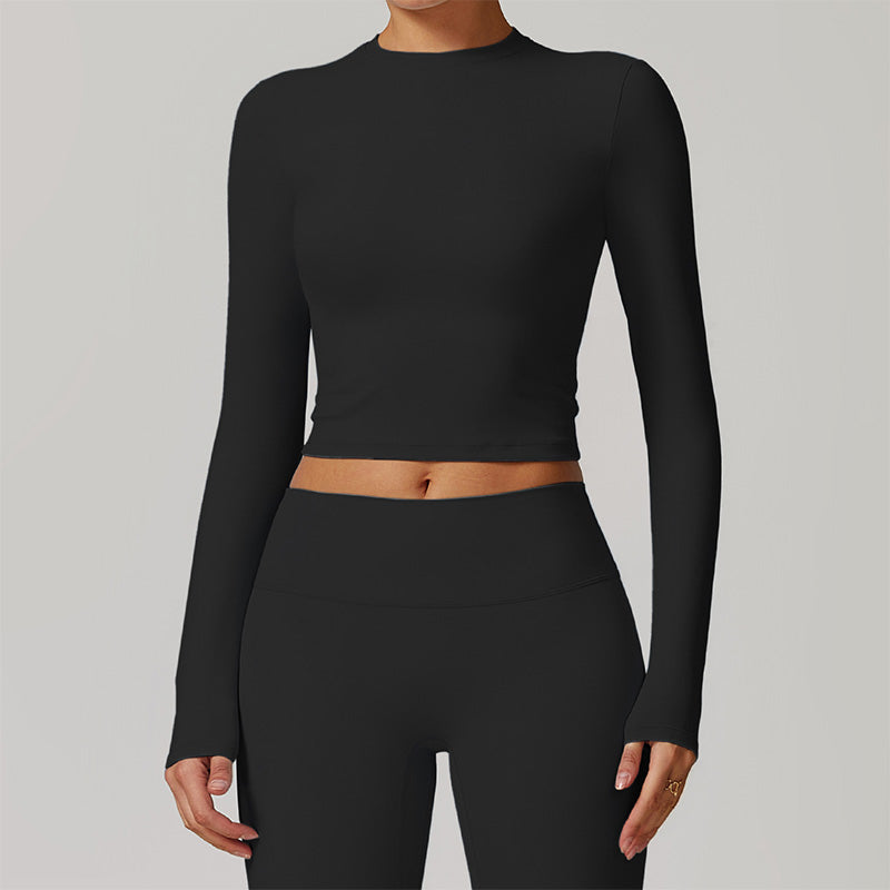 Tight-fitting back yoga long sleeves