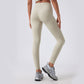 High-waisted hip-lifting stretch fitness leggings