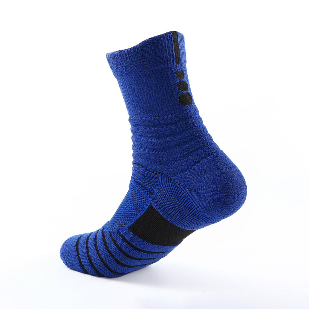 Mid Calf Sports Badminton Running Outdoor Non-Slip Basketball Socks