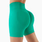 Solid color seamless hip lifting shorts