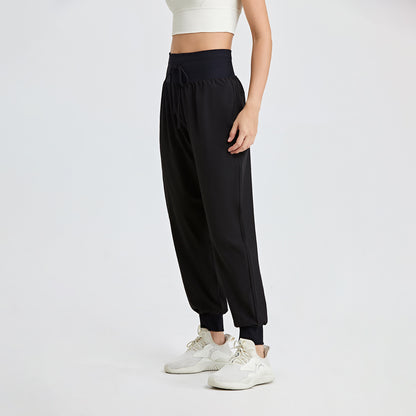 High waist drawstring jogger