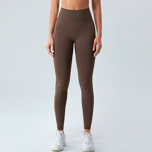 Hip-lifted high-rise yoga pants