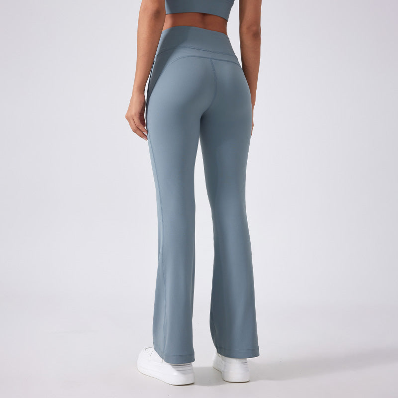 High-Waist Butt-Lifting Sports Flared Leg Pants