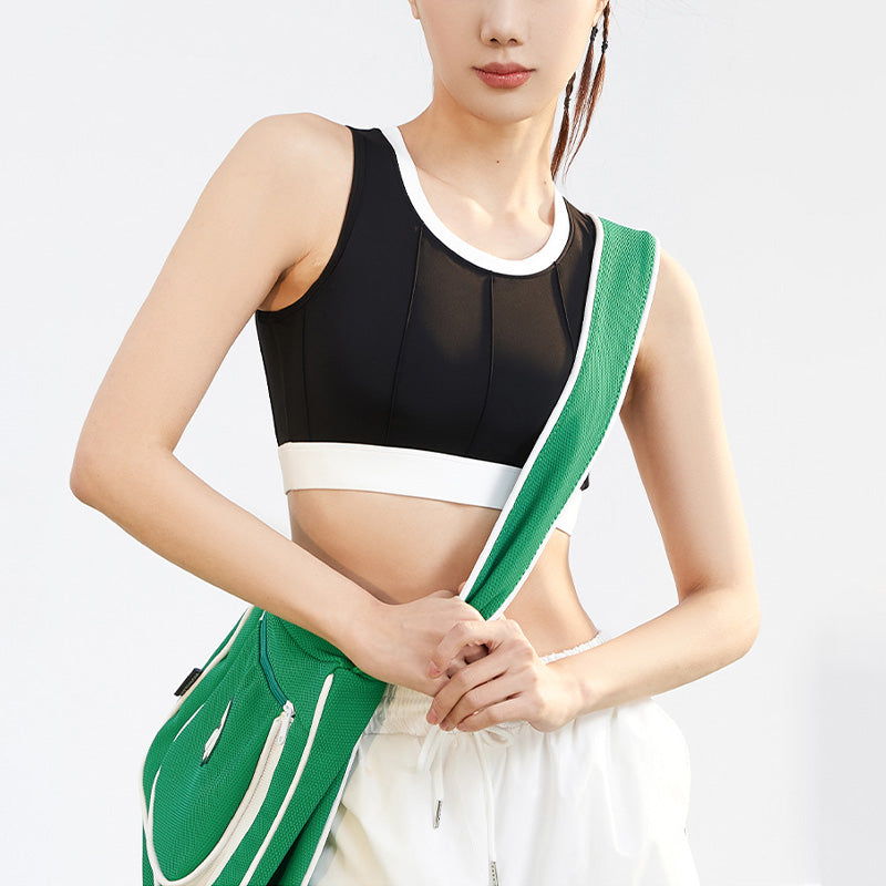 High Resilience Vertical Grain Sports Crop Bra