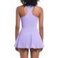 Ultra-soft Wide straps half zipper Golf And Tennis Dress