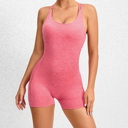 Peach buttocks yoga dance sports jumpsuit