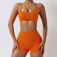 3/4 cup sports bra &leggings 2-piece set