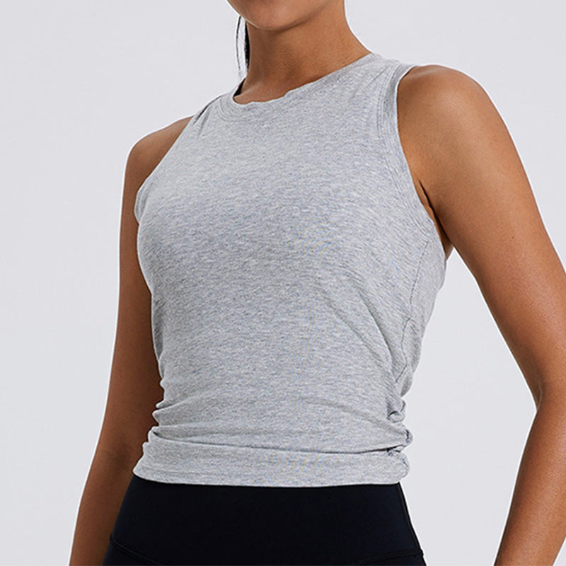 New sport running yoga fitness sleeveless tops