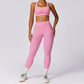 Running yoga slimming bra & leggings sport sets