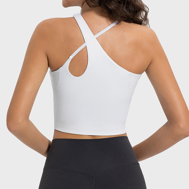 Cinched waist slimming yoga sports bras