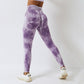 Tie-dye seamless high-rise hip lift Leggings