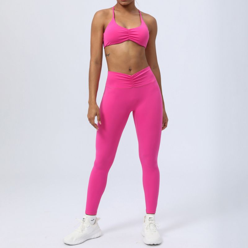 Y-shaped beautiful back yoga clothing set