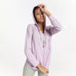 Solid color hooded pocket zippered shirt