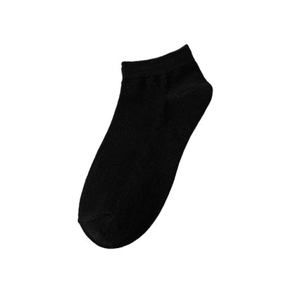 Solid Color Socks Sweat Absorbent Low Cut Casual Socks