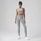 High Waist Hip Lift Sports Vest Fitness Bra + Legging Set