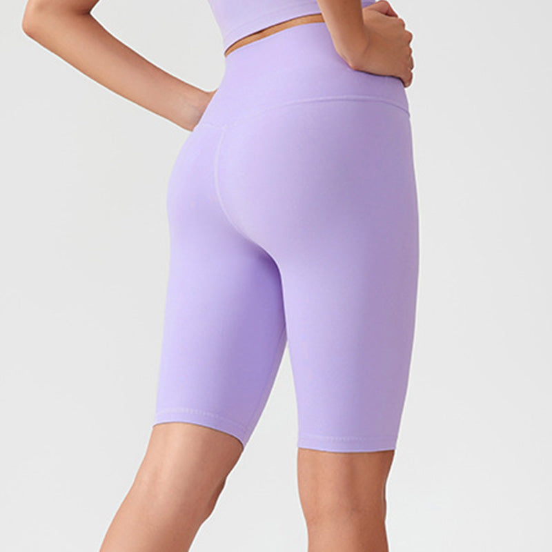 Free size one-size-fits-all nude butt lifting and shaping sports fitness Bike Shorts