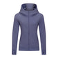 Solid color zipper hoodie