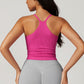 Shockproof tight fit seamless yoga tank tops