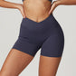 Ultra-Soft Breathable V-Cross High Waist Shorts