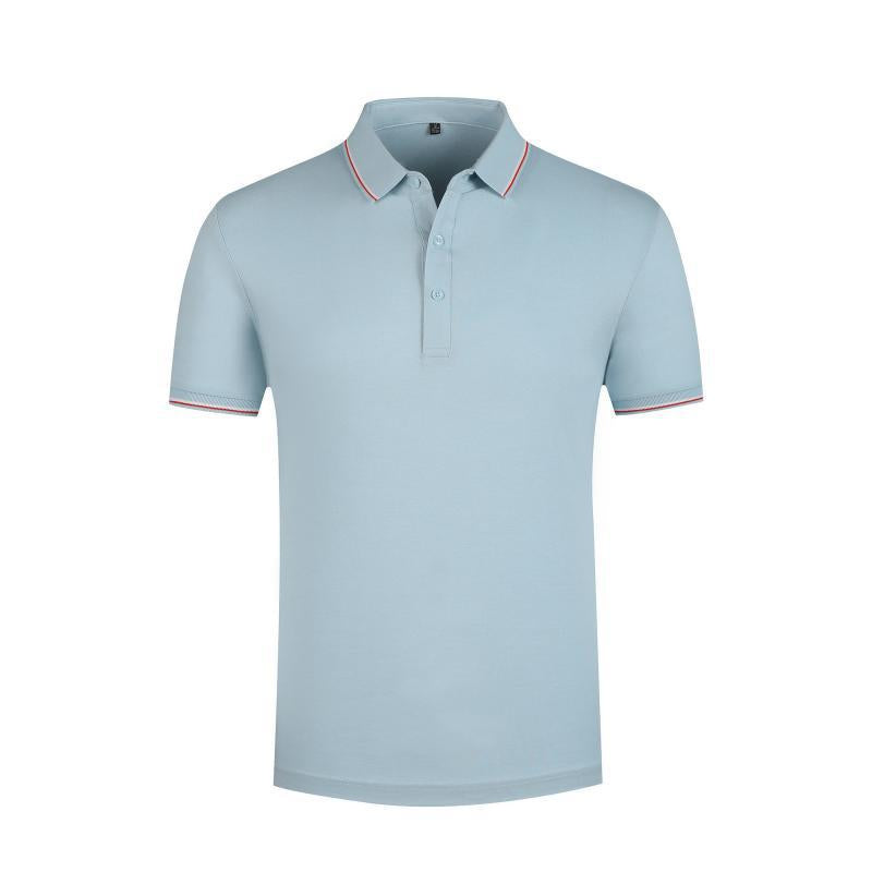 Men's summer trimmed sports polo shirt