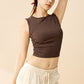 Ultra-soft Bilateral Folding Sports Crop Top