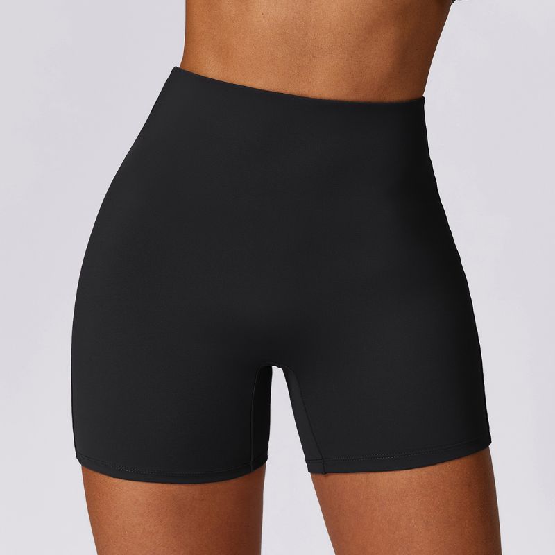 Hip-lifting high-waisted yoga sport shorts