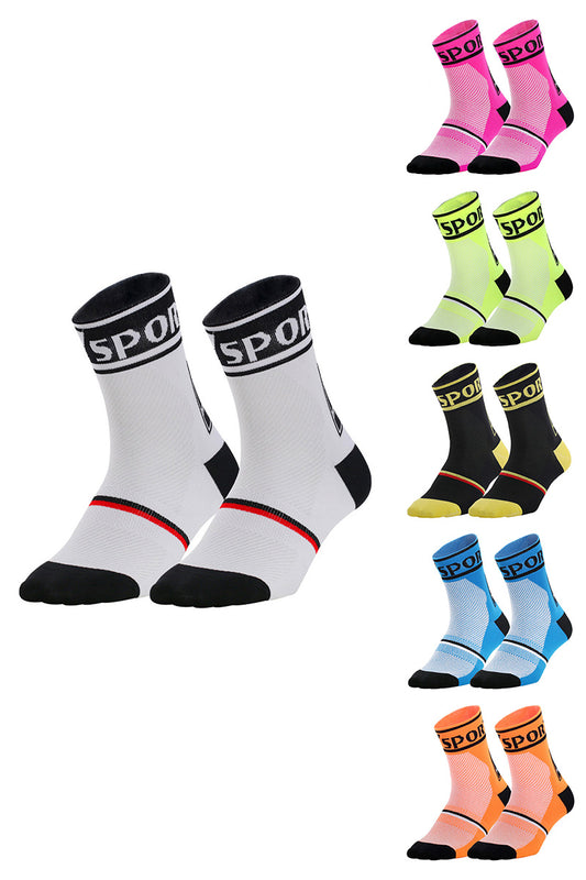 Cycling Running Basketball Breathable Mid-Calf Socks