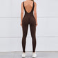 Quick-drying sports cut-out back bodysuits