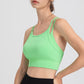 Thin shoulder straps double layer sports bra