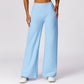 Loose-fitting sports high-waisted slacks pants