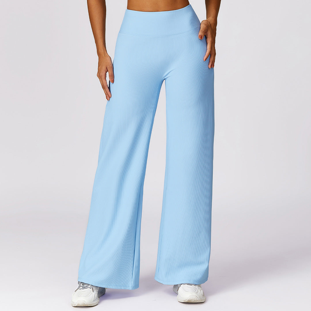 Loose-fitting sports high-waisted slacks pants