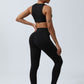 Twisted bra & leggings two-piece sports sets