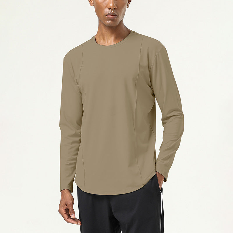 Men's nude and quick drying long sleeved top