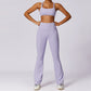 Fitness running bra & long pants sport sets