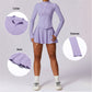 Sunscreen Ice Silk Long Sleeve & Skirt yoga Sets