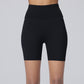 Tight high-waist hip-lifting quick-drying anti-curling shorts