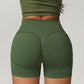 Hip lift seamless skinny yoga exercise shorts